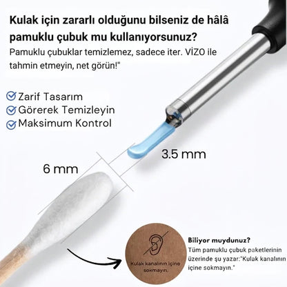 Vizo Kameralı Kulak Temizleme Cihazı