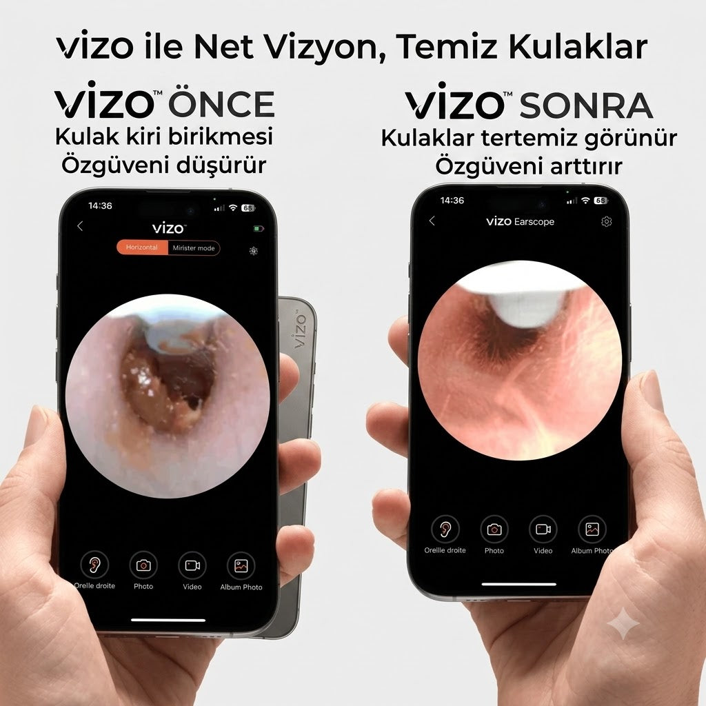 Vizo Kameralı Kulak Temizleme Cihazı
